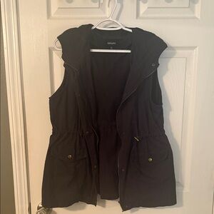 Zenana Outfitters Navy Utility Vest